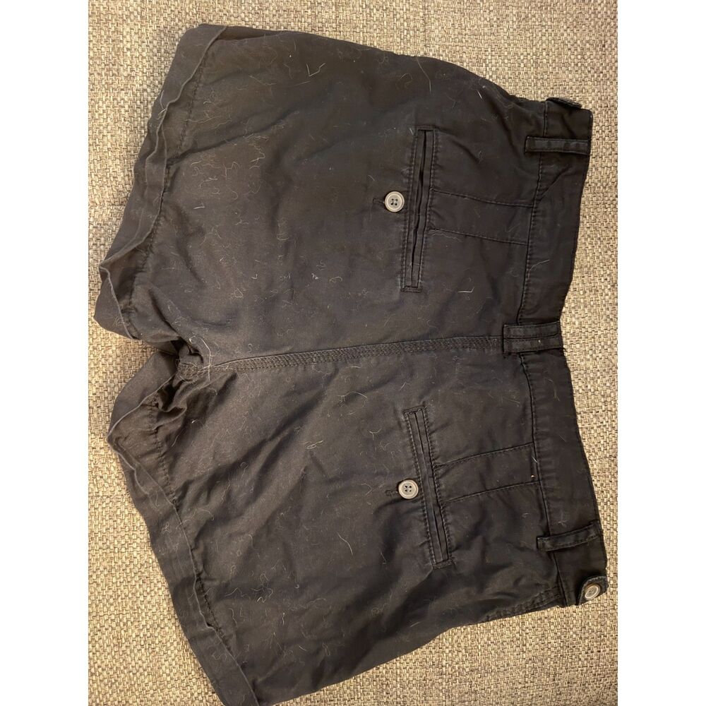 H&M Women's Black Cuffed Utility Chino Shorts - Size 8